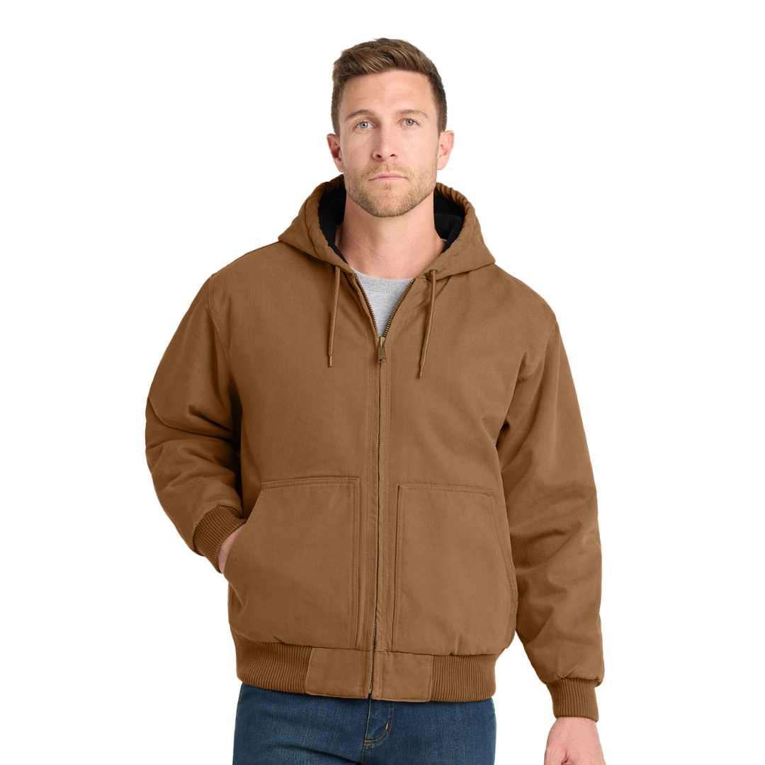 CornerStone Washed Duck Cloth Insulated Hooded Work Jacket - CSJ41